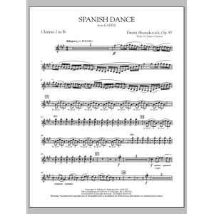 Spanischer Tanz (aus The Gadfly) - Bb Klarinette 2