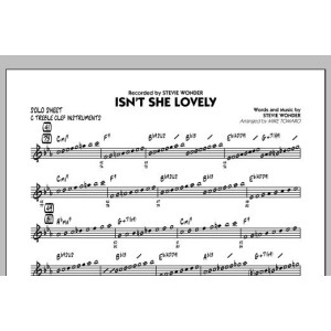 Isn't She Lovely - C Solo Sheet