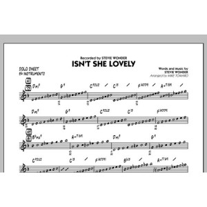Isn't She Lovely - Bb Solo Sheet