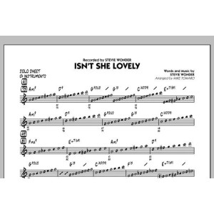Isn't She Lovely - Eb Solo Sheet