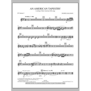 An American Tapestry (for Wind Ensemble) - Bb Clarinet 2