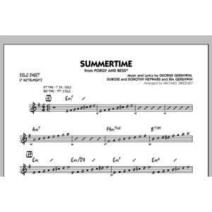 Summertime (from Porgy and Bess) - Eb Solo Sheet