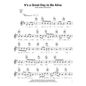 It's A Great Day To Be Alive