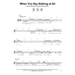 When You Say Nothing At All