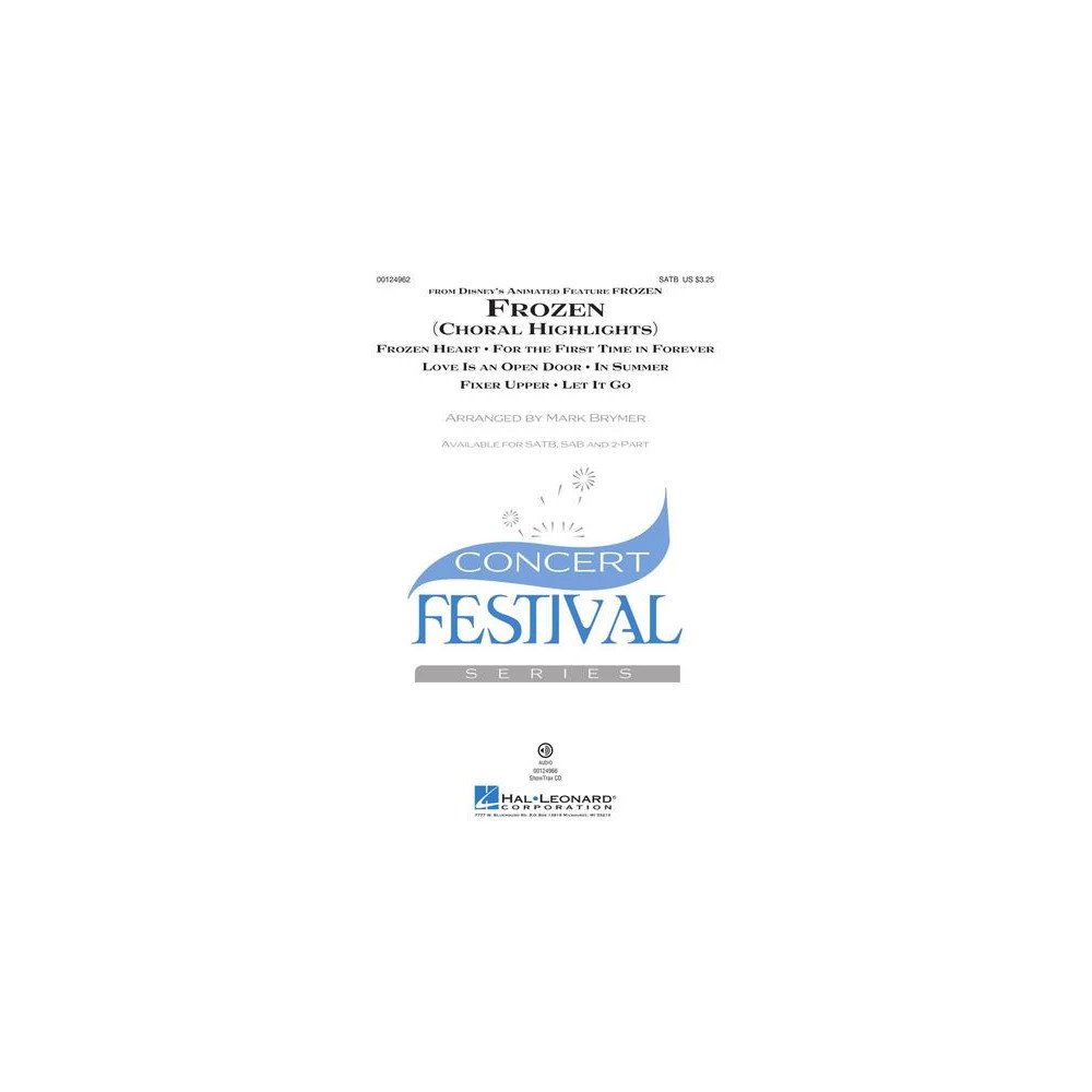 Frozen (Choral Highlights) (arr. Mark Brymer) - Drums
