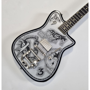 Duesenberg Johnny Depp Signature Series Guitarra Eléctrica 2016 Aluminio Tatuado