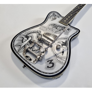 Duesenberg Johnny Depp Signature Series Electric Guitar 2016 Aluminum Tattooed