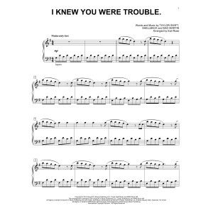 I Knew You Were Trouble.