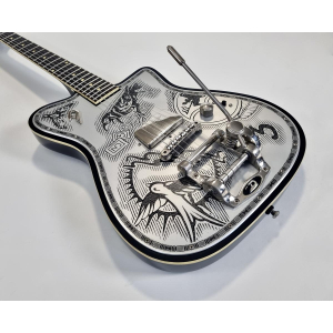 Duesenberg Johnny Depp Signature Series Guitarra Eléctrica 2016 Aluminio Tatuado