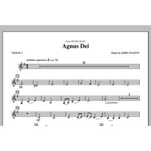 Agnus Dei (aus Petite Mass) - Violine 2