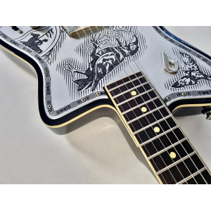 Duesenberg Johnny Depp Signature Series Guitarra Eléctrica 2016 Aluminio Tatuado