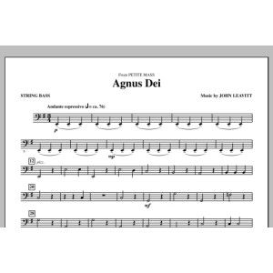 Agnus Dei (from Petite Mass) - String Bass
