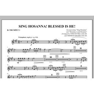 Sing Hosanna! Blessed Is He! - Bb Trumpet 1