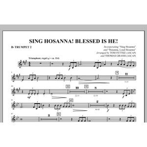 Sing Hosanna! Blessed Is He! - Bb Trumpet 2