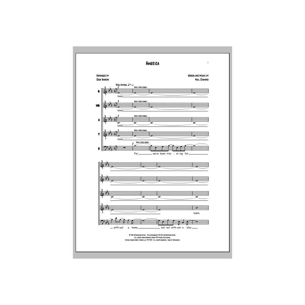 America (arr. Neil Diamond)