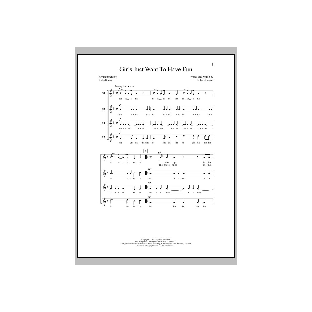 Girls Just Want to Have Fun (arr. Deke Sharon)
