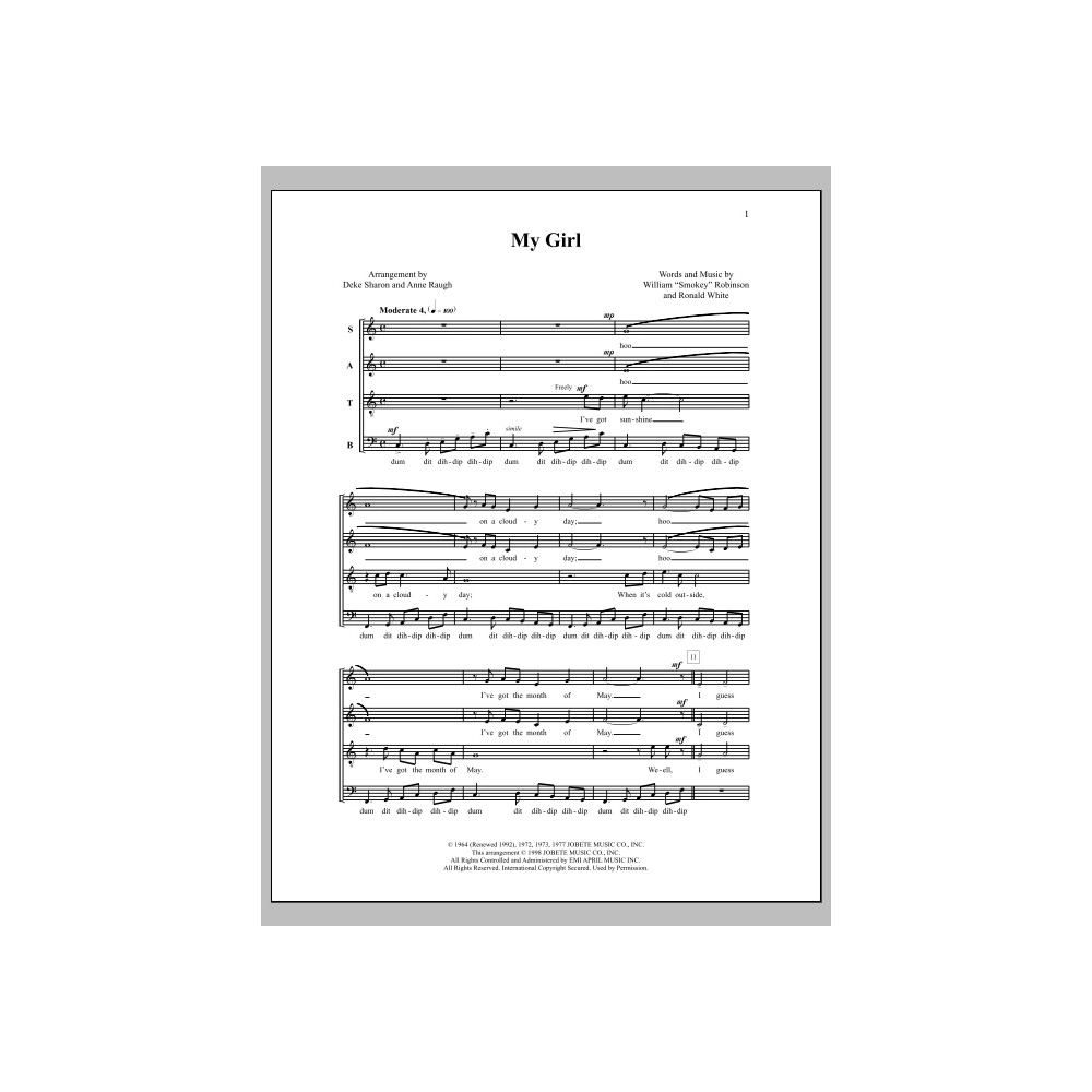 My Girl (arr. Deke Sharon)