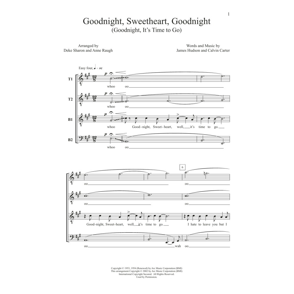 Goodnight, Sweetheart, Goodnight (Goodnight, It's Time to Go)