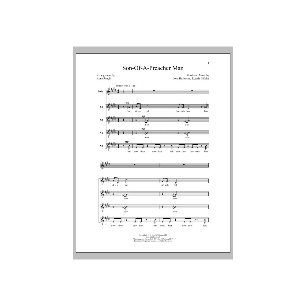 Son-Of-A-Preacher Man (arr. Anne Raugh)