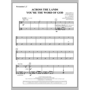 Across the Lands You're the Word of God - Percussion 1 & 2