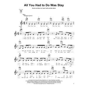 All You Had To Do Was Stay