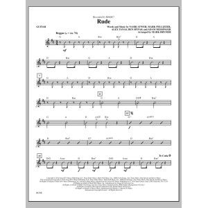 Rude (arr. Mark Brymer) - Guitar