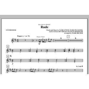 Rude (arr. Mark Brymer) - Synthesizer