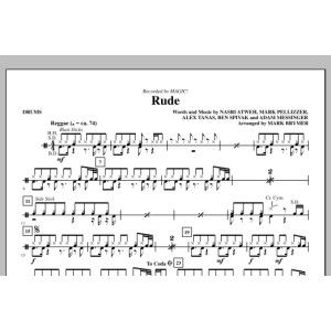 Rude (arr. Mark Brymer) - Drums