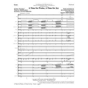A Time for Praise, A Time for Joy - Full Score