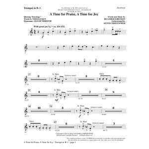 A Time for Praise, A Time for Joy - Bb Trumpet 1