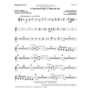 A Time for Praise, A Time for Joy - Bb Trumpet 2,3