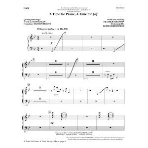A Time for Praise, A Time for Joy - Harp
