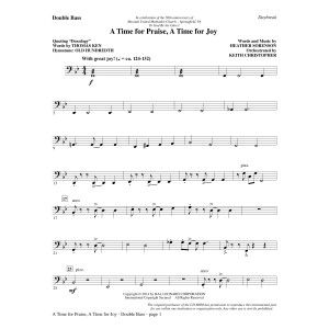 A Time for Praise, A Time for Joy - Double Bass