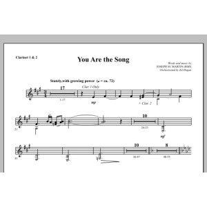 You Are the Song - Bb Clarinet 1 & 2