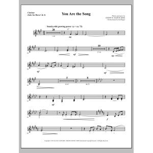 You Are the Song - Clarinet (sub. Horn 1-2)