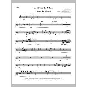 God Bless The U.S.A. - Violin 1