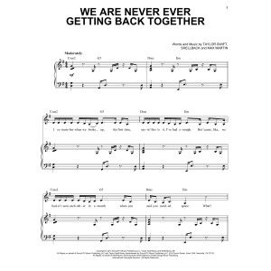 We Are Never Ever Getting Back Together