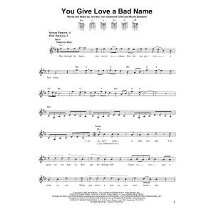You Give Love A Bad Name