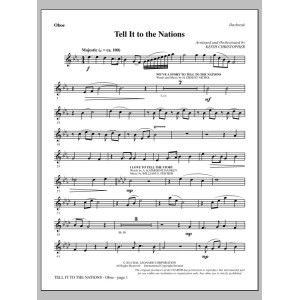 Tell It to the Nations - Oboe