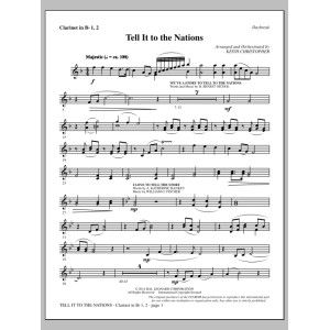 Tell It to the Nations - Bb Clarinet 1 & 2