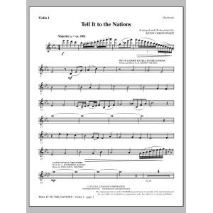 Tell It to the Nations - Violin 1