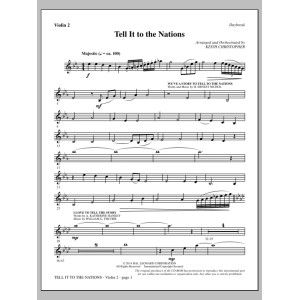 Tell It to the Nations - Violin 2