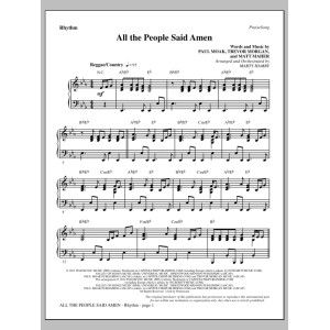 All the People Said Amen - Rhythm