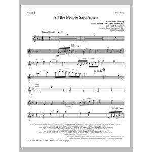 All the People Said Amen - Violin 1
