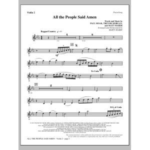 All the People Said Amen - Violin 2