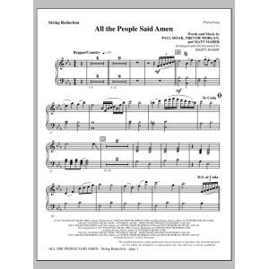 All the People Said Amen - Keyboard String Reduction