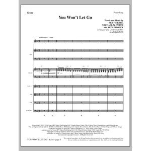 You Won''t Let Go - Vollständige Partitur