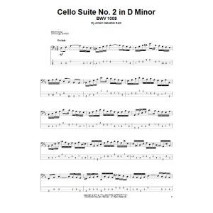 Cello Suite No. 2 In D Minor, BWV 1008