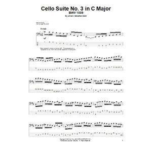 Cello Suite No. 3 In C Major, BWV 1009