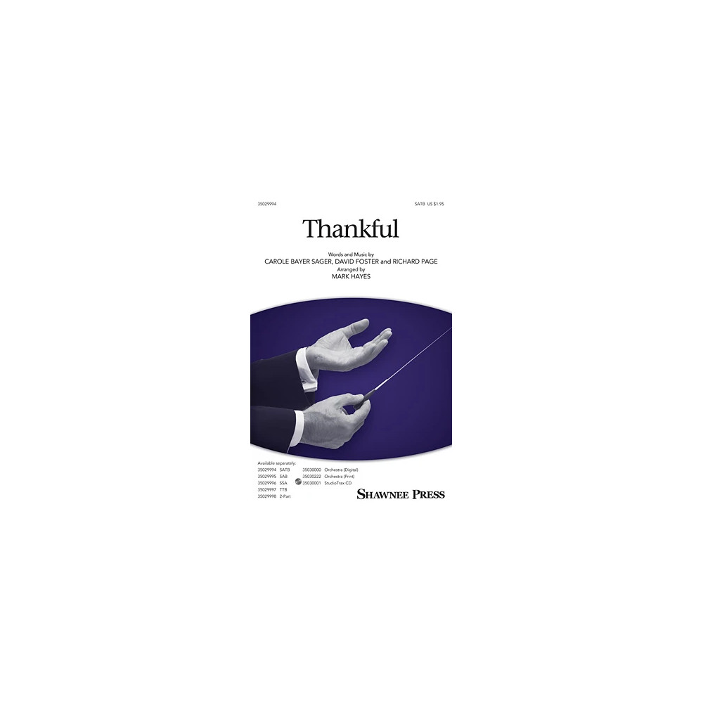 Thankful (arr. Mark Hayes) - Flute 1,2/Piccolo